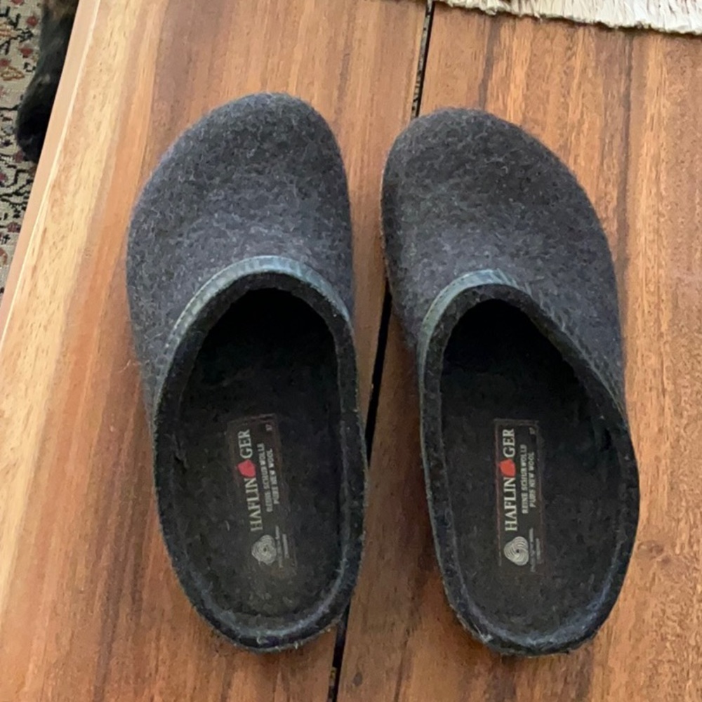 Gently Used Haflinger Wool Slippers